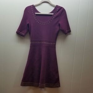 Dress wool medium short half sleeves